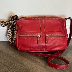 Tignanello Red Crossbody